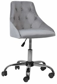 Καρέκλα γραφείου Berwyn 883, Γκρι, 75x60x60cm, 8 kg, Με ρόδες, Χωρίς μπράτσα, Μηχανισμός καρέκλας: Economic | Epipla1.gr