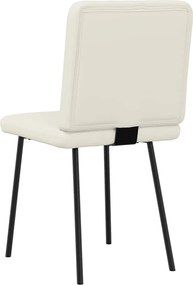 vidaXL Καρέκλες Τραπεζαρίας 2 τεμ. Κρεμ Βελούδινες