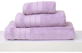 Πετσέτες Σετ 3Τμχ Σε Συσκευασία Δώρου Des. Soft Lilac Anna Riska Towels Set 30x50cm 100% Βαμβάκι