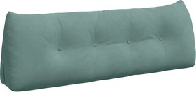 vidaXL Μαξιλάρι Πλάτης Θαλασσί 140 x 24 x 50 εκ Βελούδο