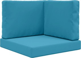 vidaXL Μαξιλάρι Καναπέ Εξωτερικού Χώρου 3 pcs Βασιλικό Μπλε
