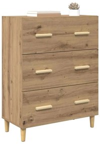 vidaXL Πλαϊνό γραφείο artisan δρυς 34 x 69.5 x 90 εκ