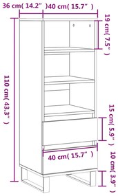 ΝΤΟΥΛΑΠΙ ΓΚΡΙ ΣΚΥΡ. 40X36X110 ΕΚ. ΑΠΟ ΕΠΕΞΕΡΓΑΣΜΕΝΟ ΞΥΛΟ 831520