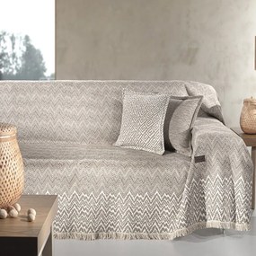 Ριχτάρι Marvin Natural Guy Laroche Three-Seater 180x300cm Βαμβάκι-Ακρυλικό