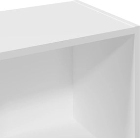 vidaXL Βιβλιοθήκη Λευκή 57x28,5x107,5 εκ. από Επεξεργασμένο Ξύλο