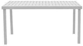 Τραπέζι Kliton  αλουμινίου λευκό 150x80x74εκ 150x80x74 εκ.