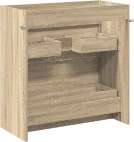 vidaXL Ντουλάπι κάτω από τον νιπτήρα Sonoma Δρυς 78,5 x 37,5 x 81 εκ