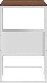vidaXL Τραπέζι Βοηθητικό Λευκό 55x36x59,5 εκ. από Επεξεργασμένο Ξύλο