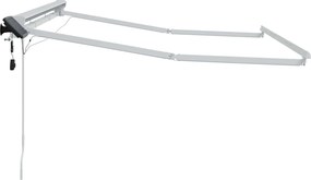 vidaXL Manual Awning Frame with Solar LED 3,5 x 2 m Λευκό
