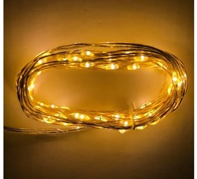 Λαμπάκια 100 Micro LED με Πρόγραμμα και Σταθερά Ασημί Σύρμα Θερμό Φως IP44 30-1009 Lumen-30-1009-Ασημί 30-1009