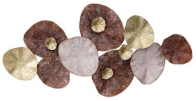 Διακοσμητικό Τοίχου Salie 345-000018 120x59x7cm Gold-Red-Pink Inart Metal
