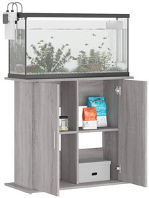 vidaXL Βάση Ενυδρείου Γκρι Sonoma 81x36x73 εκ. από Επεξεργασμένο Ξύλο