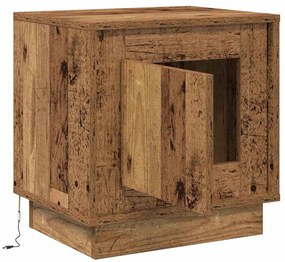 vidaXL Κομοδίνο με Παλαιό ξύλο 44 x 34.5 x 45 εκ Επεξεργασμένο ξύλο