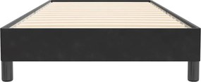 vidaXL Κρεβάτι Boxspring χωρίς Στρώμα Μαύρο 90x220 εκ. Βελούδινο