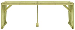 vidaXL Τραπέζι Κήπου 220 x 101,5 x 80 εκ. από Εμποτισμένο Ξύλο Πεύκου