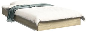 vidaXL Πλαίσιο Κρεβατιού Χωρ. Στρώμα Sonoma Δρυς 100x200εκ Επ. Ξύλο
