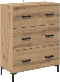 vidaXL Highboard με συρτάρι 2 pcs Artisan Oak Επεξεργασμένο ξύλο