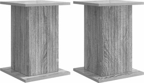 vidaXL Βάση φυτών 2 τμχ. Γκρι Sonoma 30,5 x 30 x 43 εκ