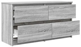 Έπιπλο Τηλεόρασης Γκρι Sonoma 100x35x54 εκ. από Επεξεργ. Ξύλο 861801