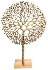 Διακοσμητικό Επιτραπέζιο Coral 014.OR1133 36x51cm Gold Metal