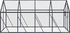 vidaXL Κλουβί Ανθρακί 1,79 x 4 x 1,85 μ. από Αλουμίνιο