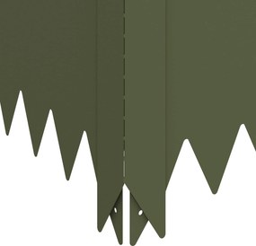 vidaXL Περίγραμμα γκαζόν 60 x 60 x 35 cm Ατσάλι Λαδί