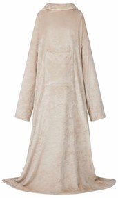 vidaXL Φούτερ-κουβέρτα Μπεζ F Φανέλα