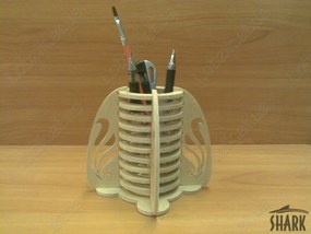 Intra απο ξύλο plywood 3mm-4mm πάχος - Οργάνωση γραφείου Pencil Box Δίασταση 30x30 cm Intraeaxys-zo9dpe7k