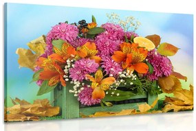 Εικόνα λουλούδια σε ένα κουτί - 120x80