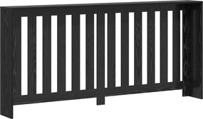 vidaXL Καπάκι Καλοριφέρ Μαύρη Δρυς 175 x 20 x 82 cm Επεξεργασμένο Ξύλο