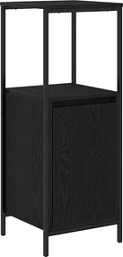 vidaXL Ντουλάπι μπάνιου με ράφια Μαύρη βελανιδιά 36x35x95 εκ.