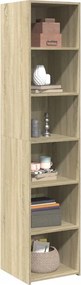 vidaXL Ντουλάπι Sonoma Δρυς 40x41x185 εκ. Επεξεργασμένο Ξύλο