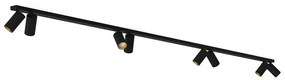 Φωτιστικό Οροφής - Σποτ Mono 7698 8xGU10 10W 2X150 Black-Gold Nowodvorski Metal, Plastic