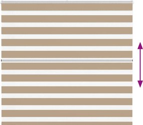 vidaXL Ζέβρα τυφλή 160x150 cm Πλάτος υφάσματος 155,9 εκ. Πολυεστέρας