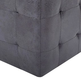 vidaXL Κομοδίνα 2 τεμ. Γκρι 30 x 30 x 30 εκ. από Συνθετικό Καστόρι