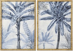 Πίνακας Home ESPRIT Φοίνικες Μεσογείακός 70 x 3 x 100 cm (x2)