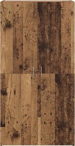 vidaXL Γραφείο Ντουλάπι Μαύρη Οξυά 60 x 32 x 115 cm Επεξεργασμένο ξύλο