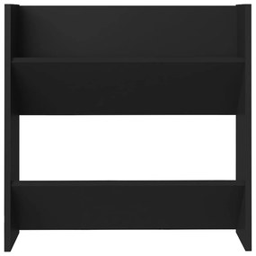 vidaXL Παπουτσοθήκες Τοίχου 2 τεμ. Μαύρο 60x18x60 εκ. από Μοριοσανίδα