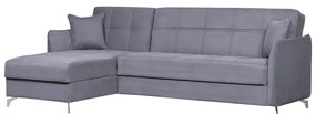 Καναπές Γωνιακός JOAQUIN Γκρι 272x150x90cm