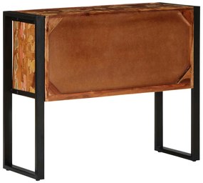 vidaXL Ντουλάπι κονσόλας Πολύχρωμο 90x35x75 εκ Μασίφ Ξύλο Ανακυκλωμένο