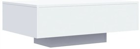 vidaXL Τραπεζάκι Σαλονιού με Φώτα LED Λευκό 85x55x31 εκ.