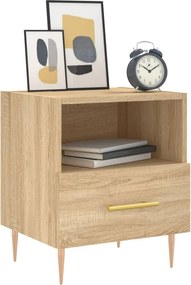 vidaXL Κομοδίνα 2 τεμ. Sonoma Δρυς 40 x 35 x 47,5 εκ. Επεξεργ. Ξύλο