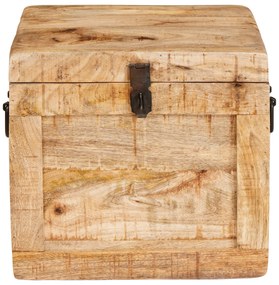 vidaXL Κουτί αποθήκευσης 70 x 35 x 40 εκ. Μασίφ ξύλο μάνγκο