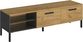 Έπιπλο Τηλεόρασης Santes Χρυσό Δρυς-Γραφίτης 155x42x45.7cm