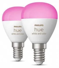 Έξυπνη Λάμπα Led 2xE14 5,1W Luster RGBW Hue Σετ 929003573602 Philips 929003573602