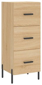 vidaXL Μπουφές Sonoma δρυς 34,5 x 34 x 180 εκ. από Επεξεργασμένο Ξύλο