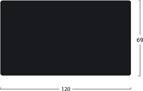 ΕΠΙΦΑΝΕΙΑ ΤΡΑΠΕΖΙΟΥ HPL HM5840.01 ΜΑΥΡΗ 120x69 εκ. ΠΑΧΟΥΣ 12mm.