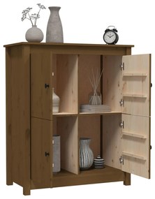 vidaXL Ντουλάπι Καφέ Μελί 83x41,5x100 εκ. από Μασίφ Ξύλο Πεύκου