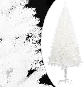 vidaXL Χριστουγεννιάτικο Δέντρο Τεχνητό Λευκό 180 εκ. PE με Βάση