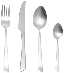 Σετ Μαχαιροπήρουνα Edge Silver Ανοξείδωτο Ατσάλι 18/0 Mat 24Τμχ Estia 01-29111